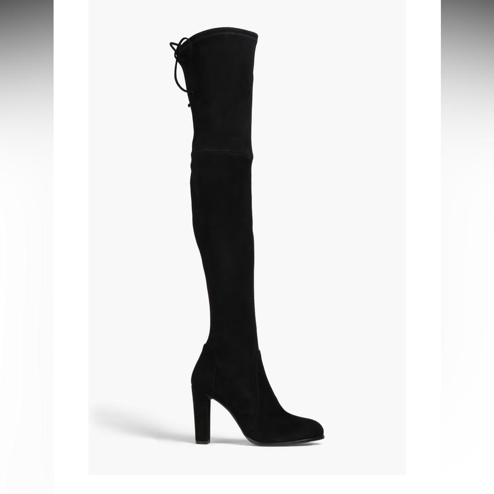 Stuart Weitzman Highland boots OTK Black suede